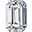 Emerald Cut Diamond 0.3 Ct.|132261973